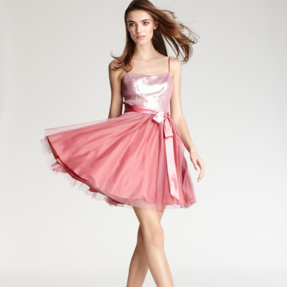 Super Cute Short Junior Prom  Bridesmaid Dress, Size 12 Dusty Rose Pink Rg$499